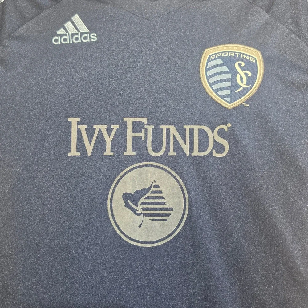 Adidas Sporting Kansas City MLS Ivy Funds ClimaCool Soccer Jersey Mens Small